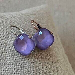 Swarovski Lavender Earrings
